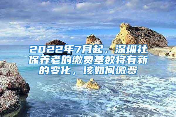 2022年7月起，深圳社保养老的缴费基数将有新的变化，该如何缴费