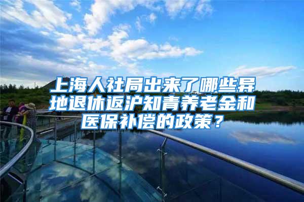 上海人社局出来了哪些异地退休返沪知青养老金和医保补偿的政策？