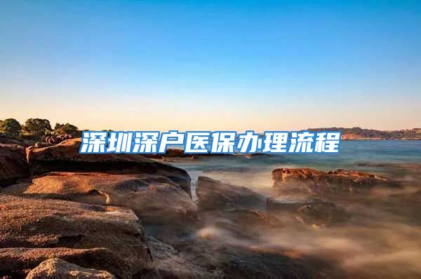 深圳深户医保办理流程